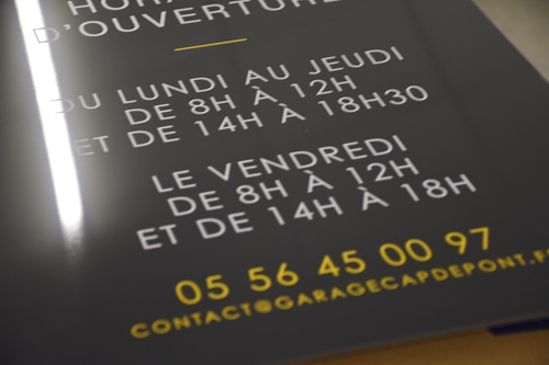 Police de caractère - Texte